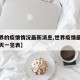 【世界的疫情情况最新消息,世界疫情最新消息今天一览表】